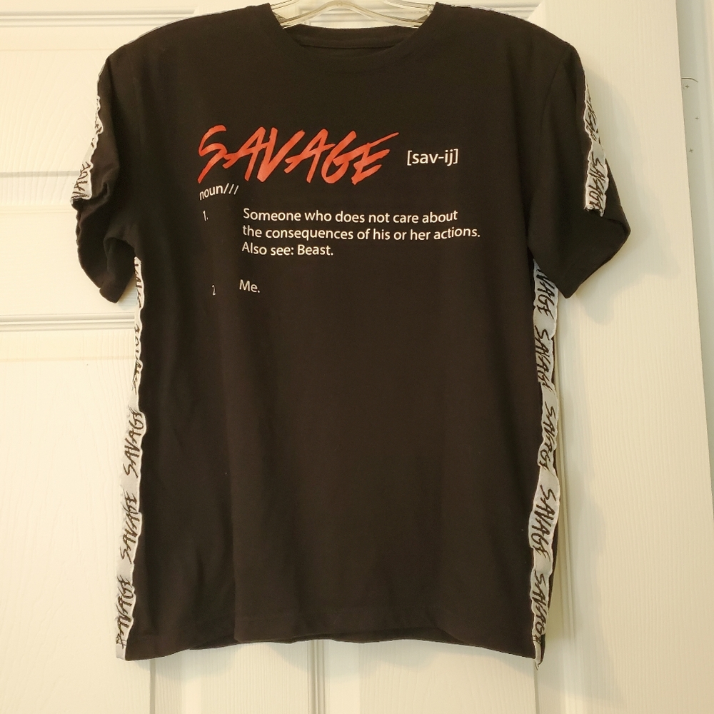 Boys Fresh Laundry "Savage" Shirt Large